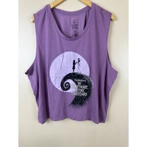 Disney Nightmare Before Christmas Shirt Womens 2XL Sleeveless Tank Top Jack